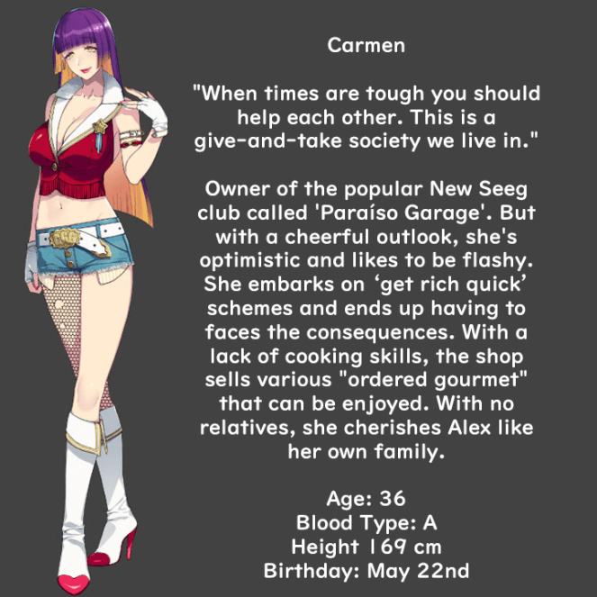 Carmen profile translation